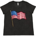 thumbnail image 3 of Inktastic American Flag Design Women's Plus Size T-Shirt, 3 of 5