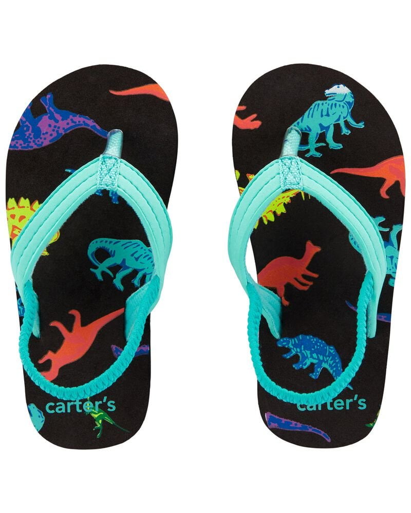 Carters boy Dinosaur Flip Flops - 5-6