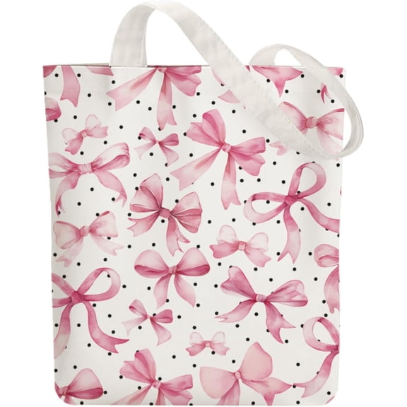 Canvas Tote Bag Reusable Cotton Bag Women Durable Cloth Bags with Zipper Pockets