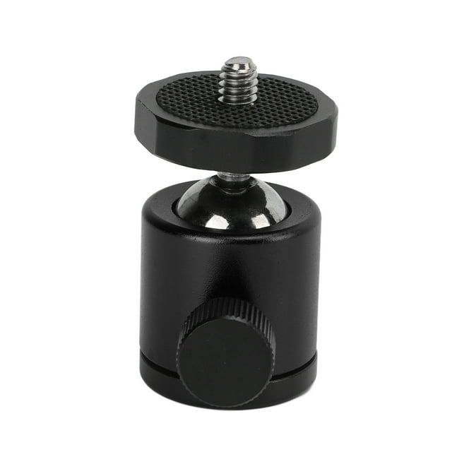Tête de Trépied, Tête de Trépied Universelle en Alliage d'Aluminium Rotative à 360°, Support de Caméra avec Vis de 1/4 Po pour Appareil Photo Reflex