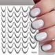 thumbnail image 3 of XWSHYW Pegatinas de Uñas Pegatinas para Uñas Color Sólido Pegatinas para Uñas con Gradiente Francés Adhesivo Trasero, 3 of 4