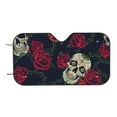 thumbnail image 7 of Daiia Roses Skulls Windshield Sun Shade for Car SUV Truck (Small ), Car Sun Shade Windshield, Car Shades for Front Windows, Sunshade for Car Windshield, 7 of 7