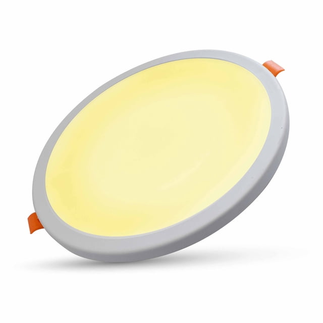 Lampara panel LED ajustable, plafon, luz calida blanco, Paquete 10piezas