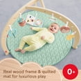 thumbnail image 3 of Fisher-Price Wood Baby Playmat Lay & Play Deluxe Activity Gym with Wooden Frame & Tummy Time Sensory Toys for Newborns 0+ Months, 3 of 6