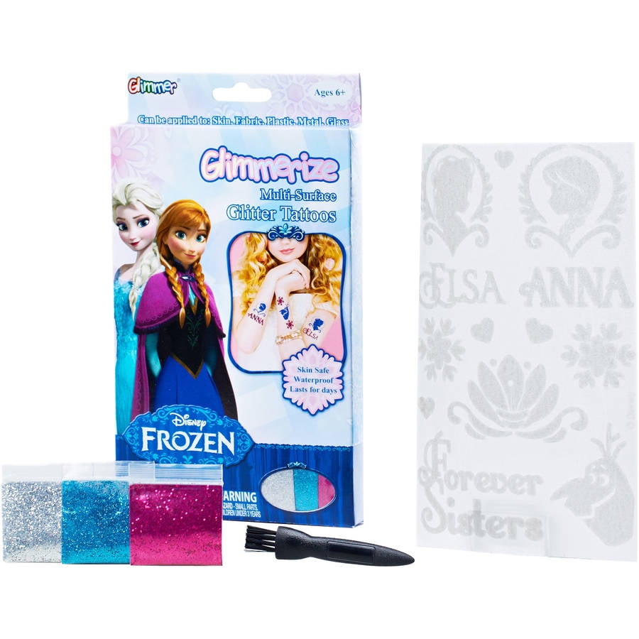Glimmer Body Art Disney Frozen Glimmerize MultiSurface Glitter Tattoos