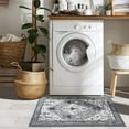 thumbnail image 5 of Wonnitar 2'x3' Boho Tribal Entryway Rug, Washable Kitchen Rug Non Slip Stain Resistant Vintage Oriental Small Area Rug for Bedroom ‎‎Bathroom Laundry Room Indoor Door Mat Entrance, Gray, 5 of 7