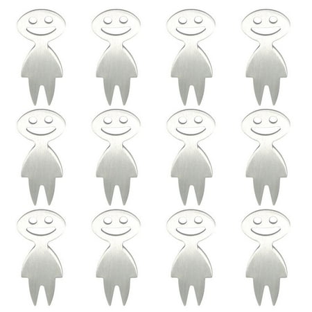 

Zonghan 304 stainless steel fruit sign corn fork salad fork 12 pieces smile face