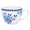 thumbnail image 4 of STPgoods Bone China Vintage Indigo Cup and Saucer 13.5 fl oz (400 ml) Kitchen Teacups Floral Tea Cups Tea Cup with Matching Saucer, 4 of 11