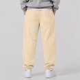 thumbnail image 5 of Leidass Mens Fleece Lined Jogger Sweatpants Elastic Drawstring Waist Cuffed Ankle Solid Casual Athletic Pants with Side Pockets Beige L, 5 of 5