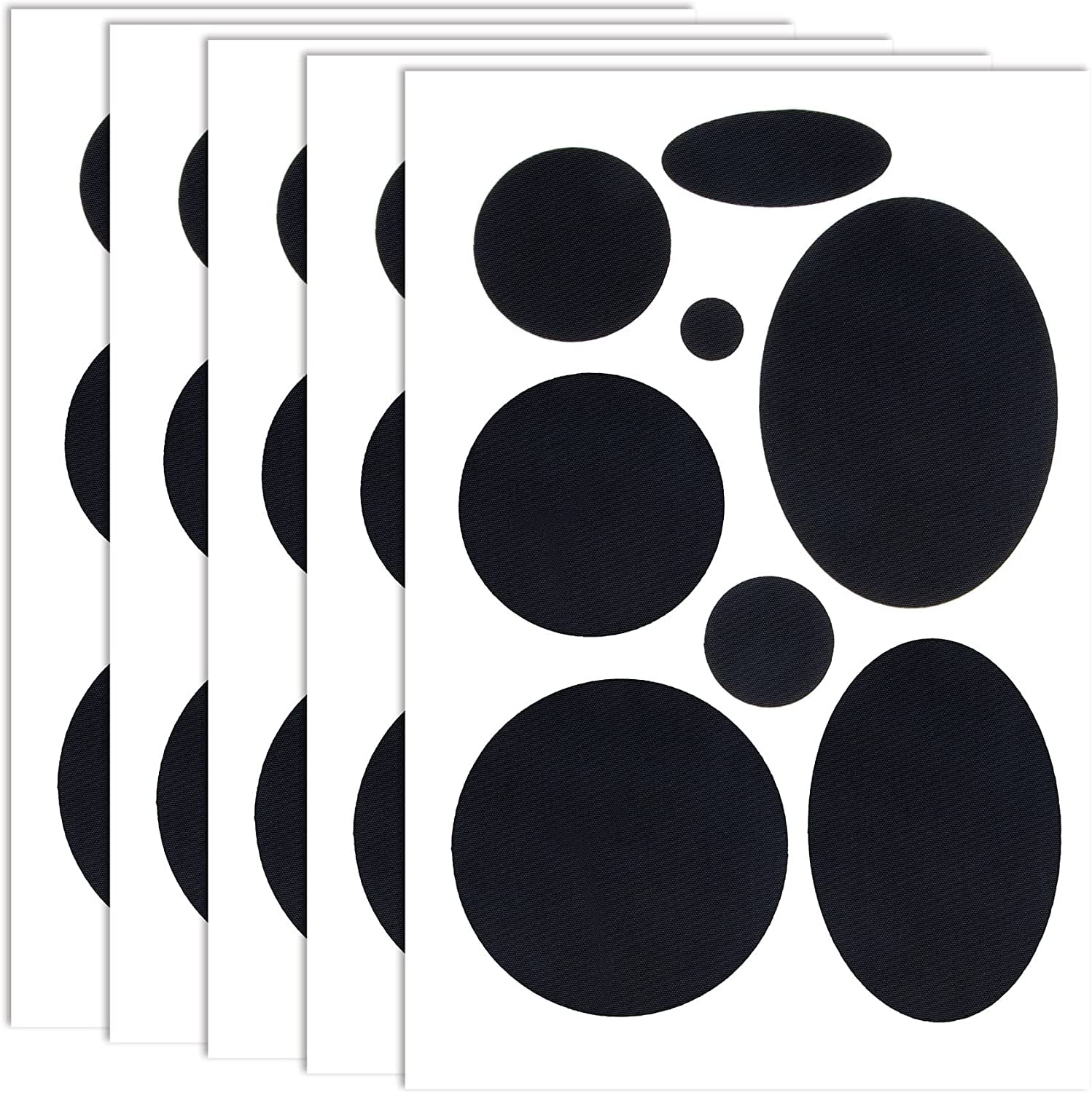 Puffer Down Jacket Repair Patch Kit, 40Pcs/5 Sheets Nylon Fabric Repair