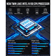 thumbnail image 5 of HP 14" Laptop 2026 Business Student Computer, Lifetime MS Office, Win 11 Pro, 4-Core Intel CPU, 8GB RAM, 628GB Storage (128GB UFS+500GB Ext), Copilot AI, Slim, MarxsolAccessory, Wi-Fi 6, Sky Blue, 5 of 9