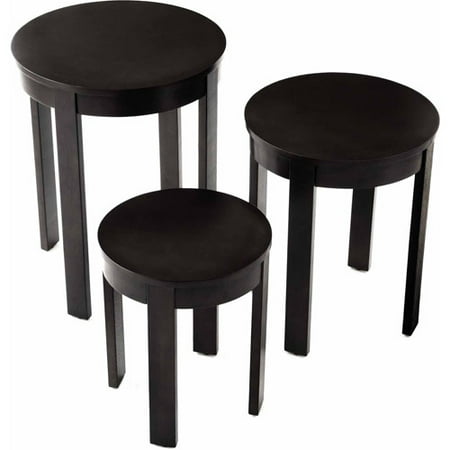 Bay S Collection 3 Piece Round Nesting End Table Set Multiple Bay S Collection 3 Piece Round Nesting End Table Set Multiple Colors
