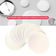 thumbnail image 6 of 100 Counts Badge Button Maker Paper White Circular Paper For Kid Adult Making Button Badge Pin Safety Pin and Art Craft, 6 of 7