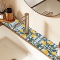 thumbnail image 2 of Yayeee Faucet Mat for Kitchen Sink 14.7" Diatomite Long Splash Guard Pad, Retro Beige Lemon, 2 of 7