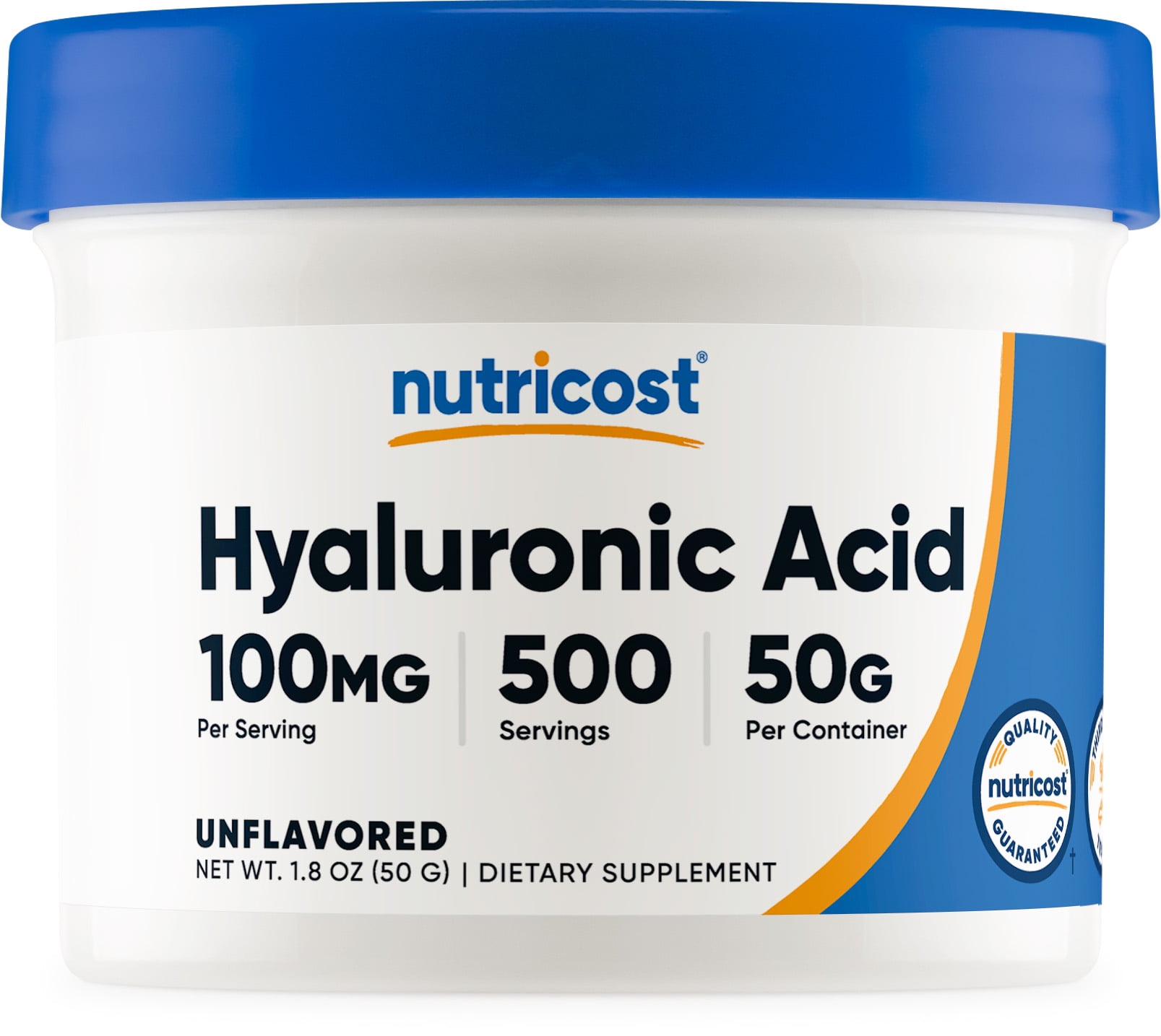 Nutricost Hyaluronic Acid Powder 50 Grams - Non-GMO and Gluten Free