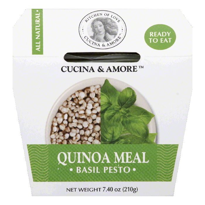 Cucina & Amore Basil Pesto Quinoa Meal, 7.4 OZ (Pack of 6) by