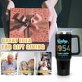 thumbnail image 6 of Happy 70th Birthday Gifts for Men, 40 oz Tumbler with Handle and Straw Lid, 70 Years Old Gifts Idea for Her, Seventy Birthday Present Back in 1954 Tumbler Cup（White）, 6 of 6