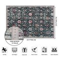 thumbnail image 2 of Alfombra Lahome Moroccan Trellis de 60 x 90 cm, lavable, color negro y multicolor, 2 of 7