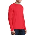 thumbnail image 4 of Hanes Sport Men's and Big Men's X-Temp Performance Long Sleeve Training Tee, Up to Size 2XL, 4 of 5