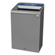 Rubbermaid Commercial Configure Indoor Recycling Trash Can, 33 gal, Gray, Mixed Recycling by RUBBERMAID COMMERCIAL PROD.