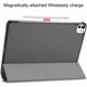 thumbnail image 4 of Funda Protectora de Cuero PU para iPad Pro 11" M4 2024 (5.ª Gen) con Soporte Magnético, Gris, 4 of 7