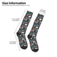 thumbnail image 4 of Fotbe Coffee Lover Print print Women's Men's Novelty Crew Socks Cotton Socks Knee High Socks for Walking,Running,Nurses,Pregnancy, 4 of 8
