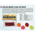 thumbnail image 2 of Atlas Mike's Sac Attack, Imitation Spawn Skein Eggs Soft Bait, Red, 10 Count, 2 of 2