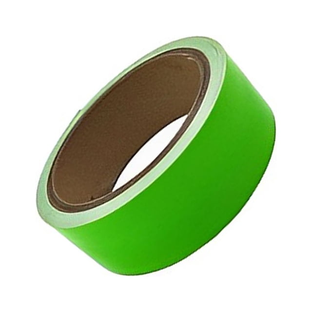 Cinta de advertencia luminosa portátil Wosthever para oficina camino de escenario tira de seguridad autoadhesiva Decoración del hogar Verde claro 10 mm