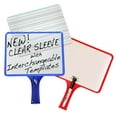 thumbnail image 3 of KleenSlate Customizable Handheld Whiteboards with Clear Dry Erase Sleeves & Markers, Class Set of 24, 3 of 4