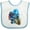 White and Blue, variant on Inktastic Motocross Boys Baby Bib