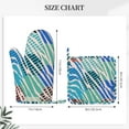 thumbnail image 3 of DouZhe Oven Mitts and Pot Holders Sets, Colorful Zebra Stripes Prints Non-Slip Heat Resistant Kitchen Oven Silicone Glove, 3 of 7
