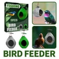 thumbnail image 2 of Bird Feeder Fly Through Bird Feeders for Outside Hanging - Rounded Roof Design Decorative Attract More Wild Birds for Garden, Yard, Backyard, Deck and Porch Decor, 7.3-Inch, 2 of 8