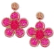 thumbnail image 1 of Pendientes colgantes con cuentas, pendientes llamativos de flores con cuentas coloridas, pendientes colgantes bohemios tropicales hechos a mano para mujer, 1 of 5