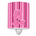 thumbnail image 1 of Carolines Treasures BB6978CNL Breast Cancer Awareness Ribbon Face Ceramic Night Light, 1 of 1