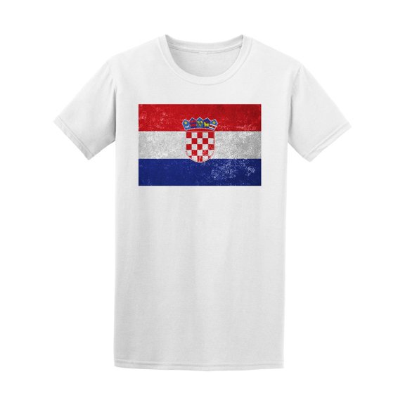 Old Grunge Croatia Flag Tee Men's -Image by Shutterstock