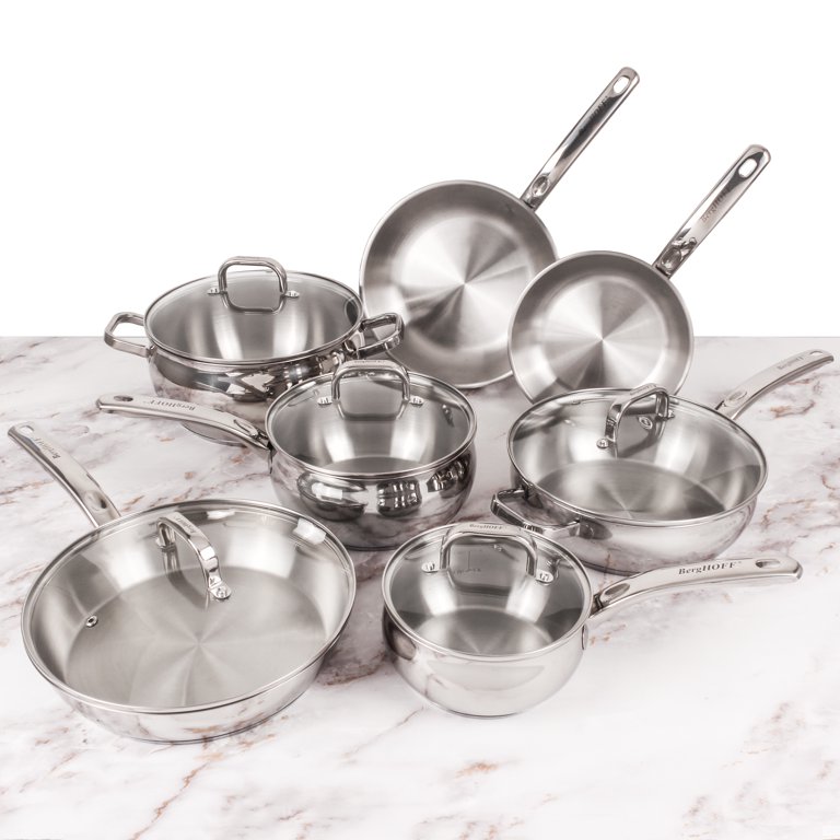 Tri-Ply 18/10 SS 13pc Cookware Set, Hammered — BergHOFF