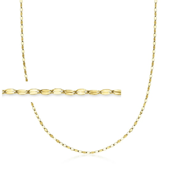 Ross-Simons Italian 1.5mm 18kt Yellow Gold Lumachina-Chain Necklace, Women's, Adult