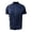 Dark Blue, variant on Mens Polo Style Loose Fit Short Sleeve Half Zip Compression Shirt Men,Dark Blue,2XL