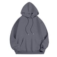 thumbnail image 4 of Chandail à Capuchon Long pour Femmes à Fermeture Éclair, Long Manteau d'Hiver à Fermeture Éclair, Chandails à Capuchon pour Femmes, Vêtements d'Automne pour Femmes, Chandail à Capuchon Décontracté pour Femmes, Doux et Confortable, à Enfiler, Col Rond, Manche, Imprimé, Gris XXXXXL, 4 of 6