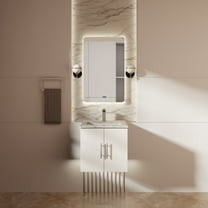 Geneva 24 in. W Glossy White Bath Vanity
