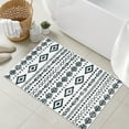 thumbnail image 4 of Lahome Decor 2'x 3' Washable Rug for Bedroom,2x3ft Moroccan Trellis Rug,Inside Floor Mat,Modern Area Rug Soft Geometric Carpet,Non-Slip Backing Rug for Entryway Kitchen Laundry,White, 4 of 8