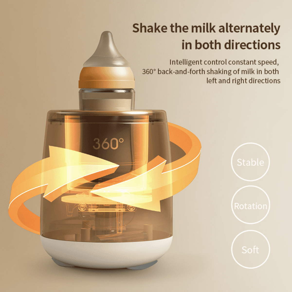 Smart Electric Milk Shake Maker Baby Infant Mixer Three Speed Adjustable Home Use Bottle Self Wholesale Mother And Baby Appliances