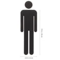 thumbnail image 2 of 1 Pair Restroom Identification Signs Men Women Bathroom Signs Bathroom Identification Signs, 2 of 8