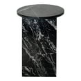 thumbnail image 2 of Moe's Home Collection Grace 14" Round Solid Marble Accent Table in Black, 2 of 4