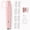 Pink, variant on Dermaplane Razor for Women Face,Rechargeable Sonic Dermaplaning Tool with 3 Speeds LED Light - Non-Irritating Face Razor for Peach Fuzz & Exfoliation - 9 Refill Blades Included, White