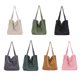 thumbnail image 5 of Guardurnaity Bolso de hombro para mujer, bolso de mano reutilizable de pana para compras, bolso sencillo Bolsas de mensajero y de hombro Grün Guardurnaity AP010441-02, 5 of 6