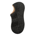 thumbnail image 3 of opolski 1 Pair Women Boat Socks Low-cut Shallow Japanese Style Solid Color High Elasticity Anti-slip Thickened Soft Sweat-absorption Anti-shrink Sports Short Invisible Socks Dark Gray, 3 of 8