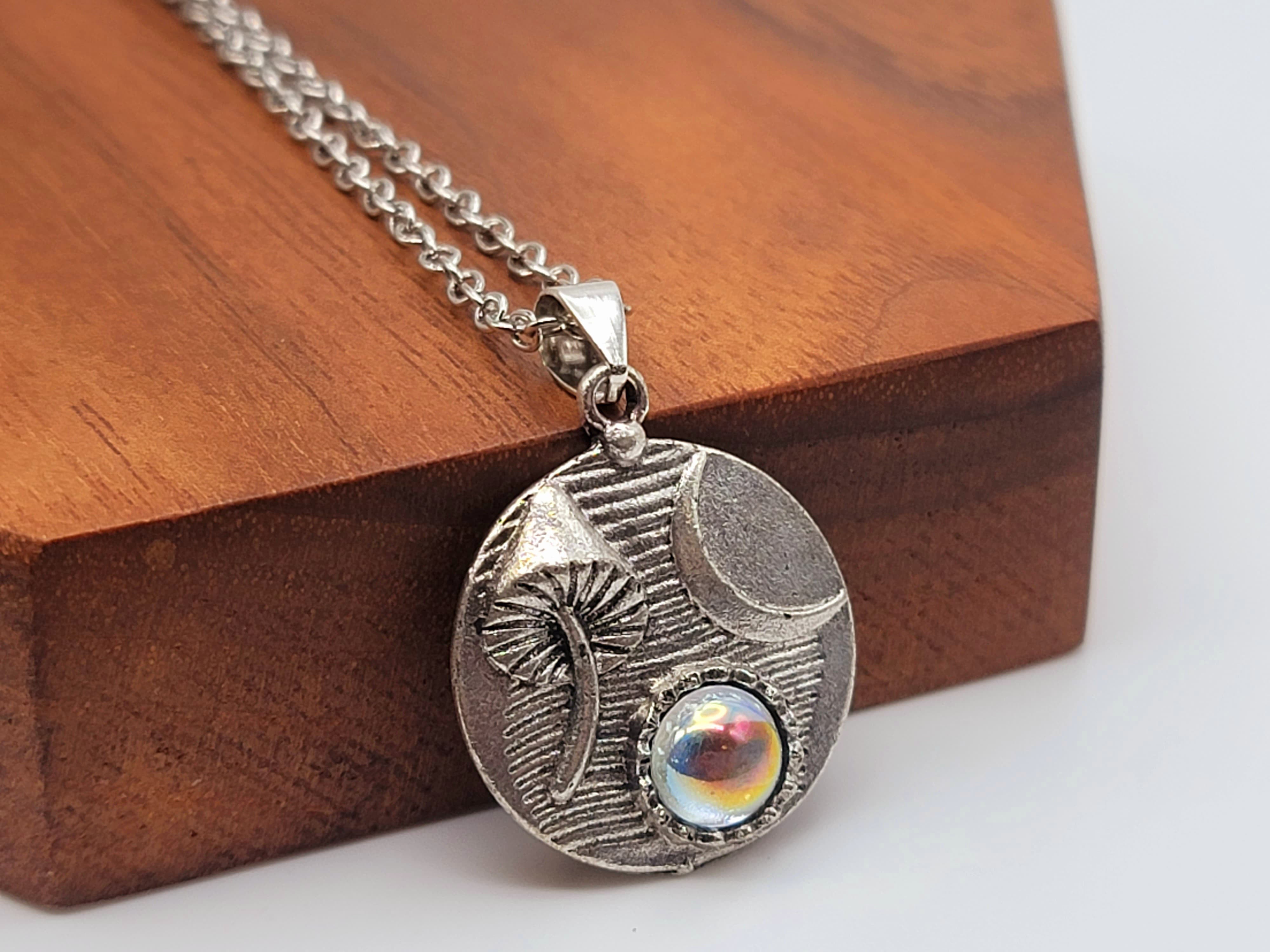 Make A Boho Charm Necklace With A Mod Podge Picture Pendant