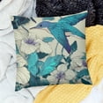 thumbnail image 2 of BCIIG Blue Bird White Flowers Short Plush Pillowcase for Home 22x22in, 2 of 5