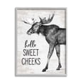 thumbnail image 4 of Hello Sweet Cheeks Funny Bathroom Humor Rustic Moose 16 in x 20 in Framed Painting Art Print, by Stupell Home Décor, 4 of 5